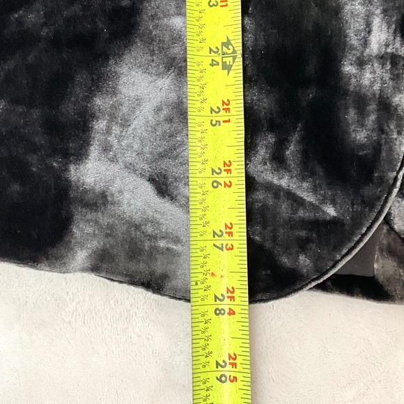 ZARA WOMAN GREY SILK/VELVET ONE BUTTON BLAZER SIZE SMALL - Picture 14 of 16